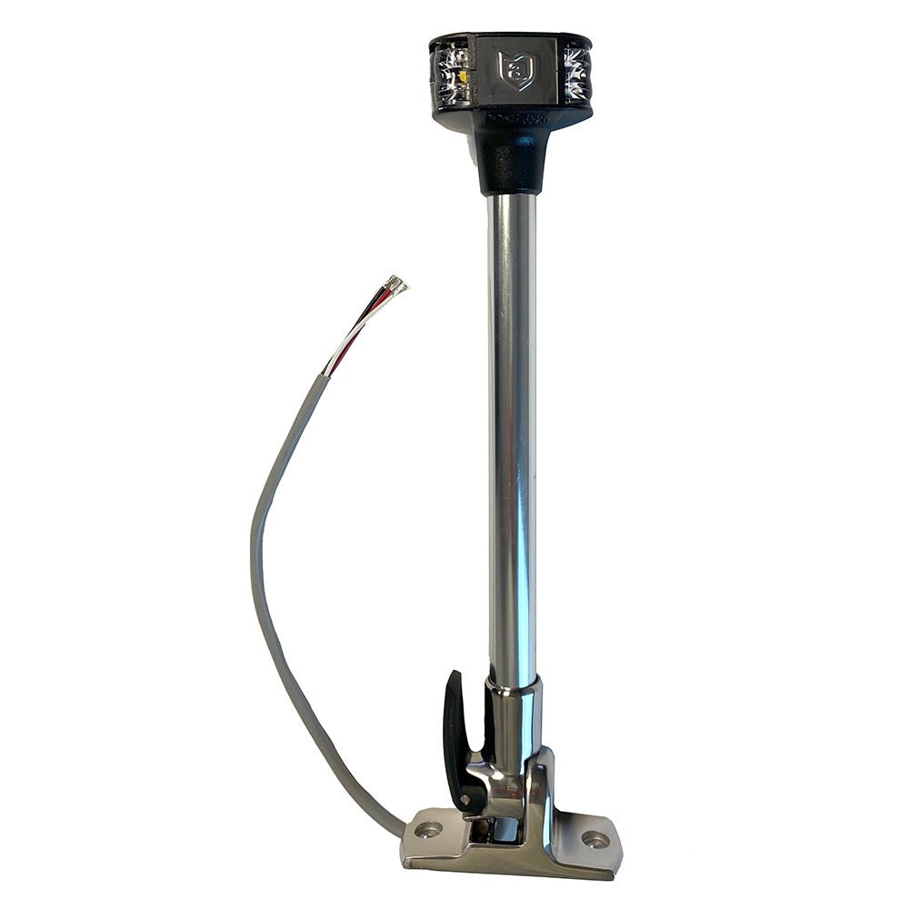 Attwood LightArmor Fold - Down Anchor/Masthead Light - 12" - 12V - Clinch River Fishing USA