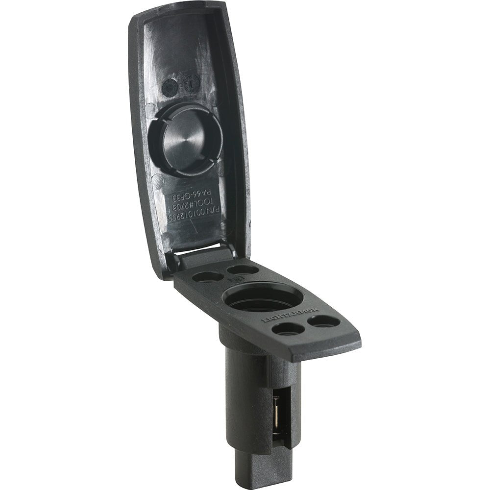 Attwood LightArmor Plug-In Base - 2 Pin - Black - Rectangle - Clinch River Fishing USA