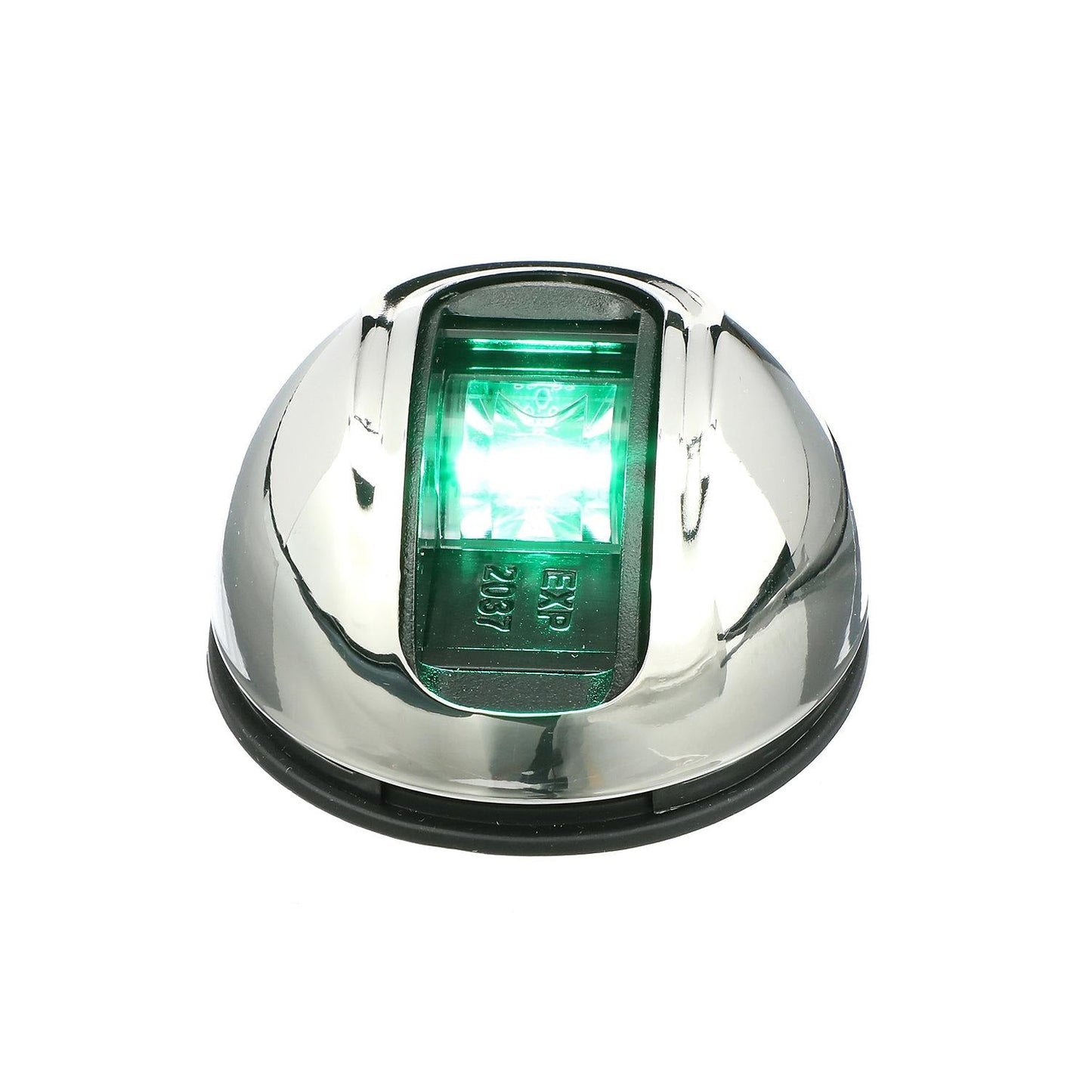 Attwood LightArmor Round LED Navigation Light 2NM Stainless Steel Green - Clinch River Fishing USA