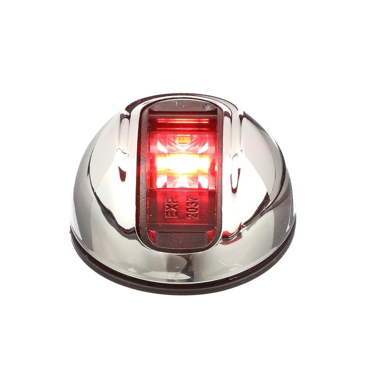 Attwood LightArmor Round LED Navigation Light 2NM Stainless Steel Red - Clinch River Fishing USA