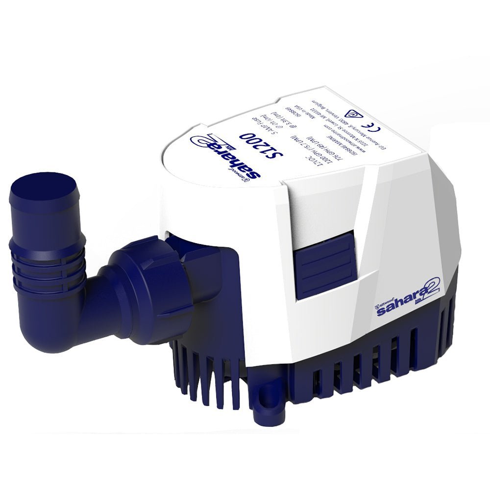 Attwood Sahara MK2 S1200 Bilge Pump 1200 GPH - 12V - Automatic - Clinch River Fishing USA