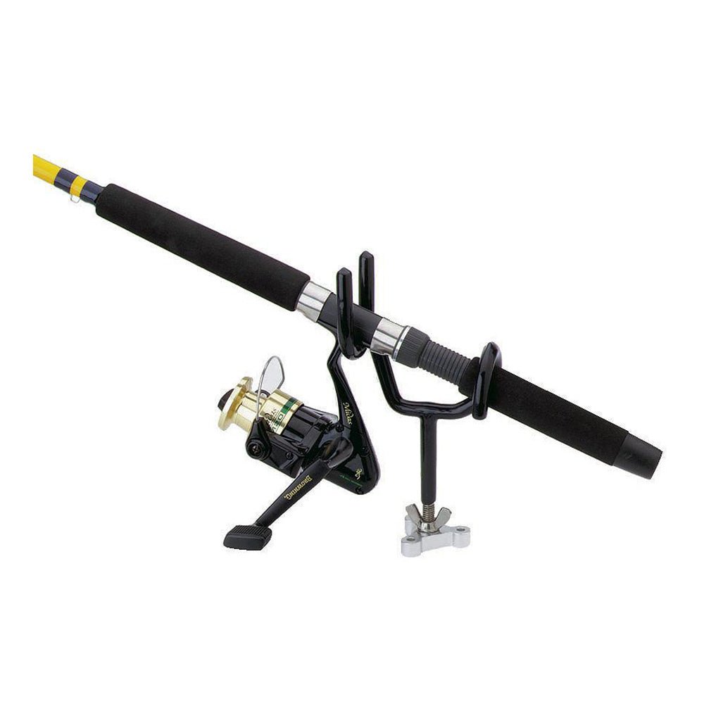 Attwood Sure - Grip Stainless Steel Rod Holder - 4" & 25 - Degree Angle - Clinch River Fishing USA