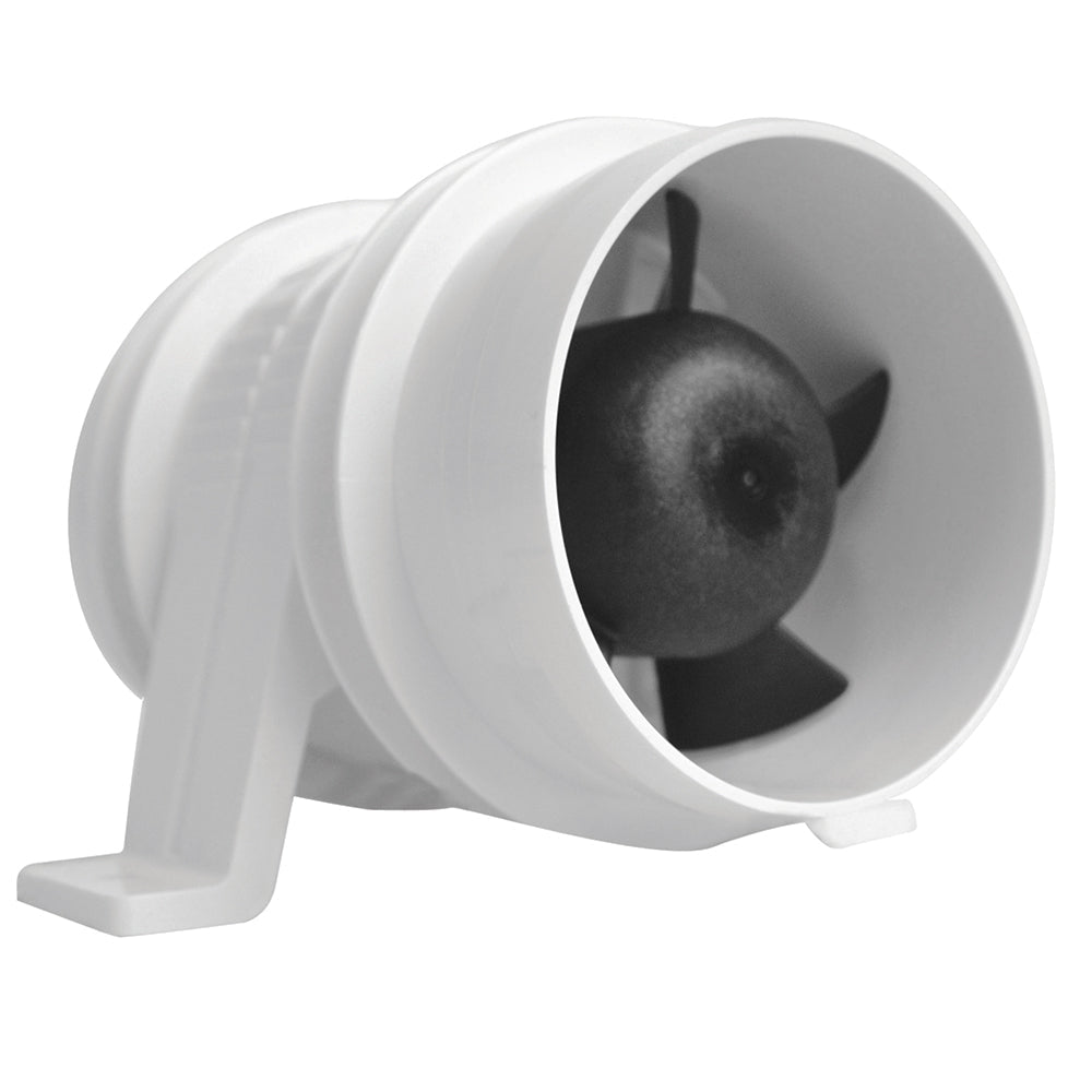 Attwood Turbo 3000 Series Water-Resitant, In-Line Blower - 12V - White - Clinch River Fishing USA