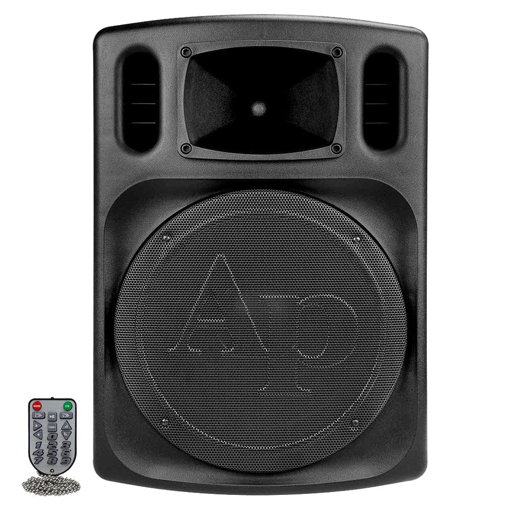 Audiopipe 15" Professional Loudpeaker Bluetooth FM Tuner USB/SD Remote - Clinch River Fishing USA