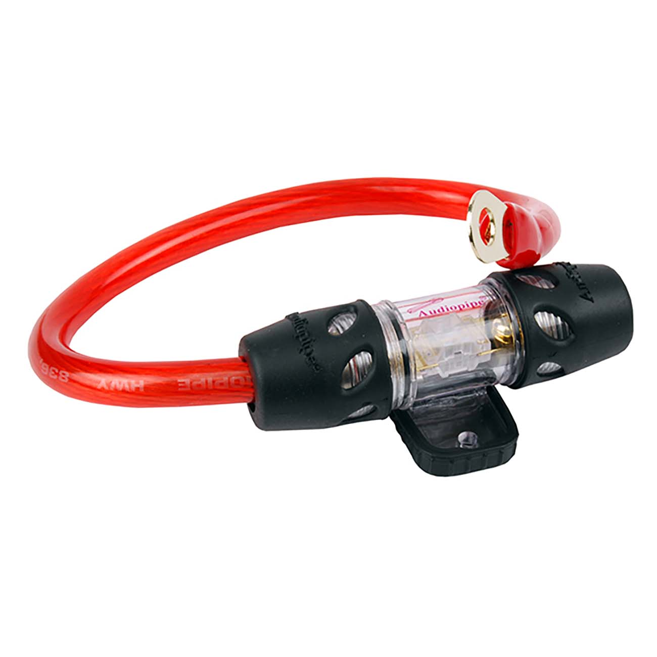 Audiopipe AFC Fuse Holder with 80A Fuse & 1ft. 4ga. Cable - Clinch River Fishing USA