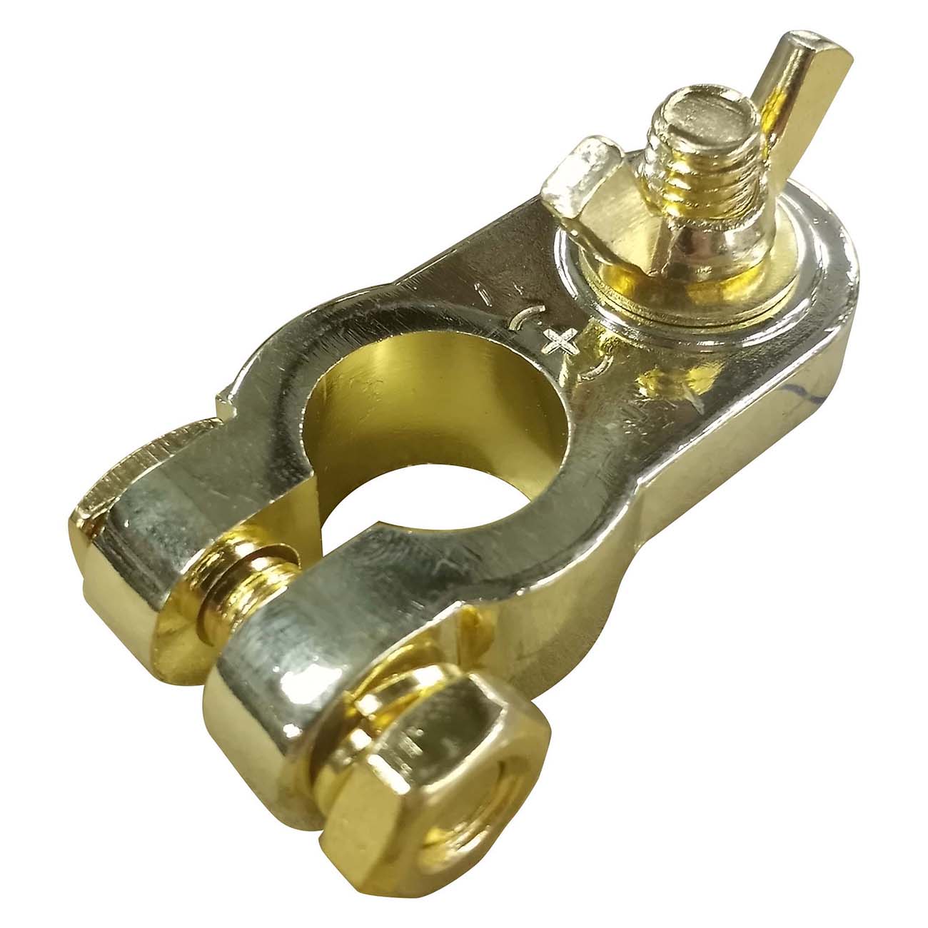 Audiopipe Battery Wingnut Terminal Gold Plated (Positive) - Clinch River Fishing USA