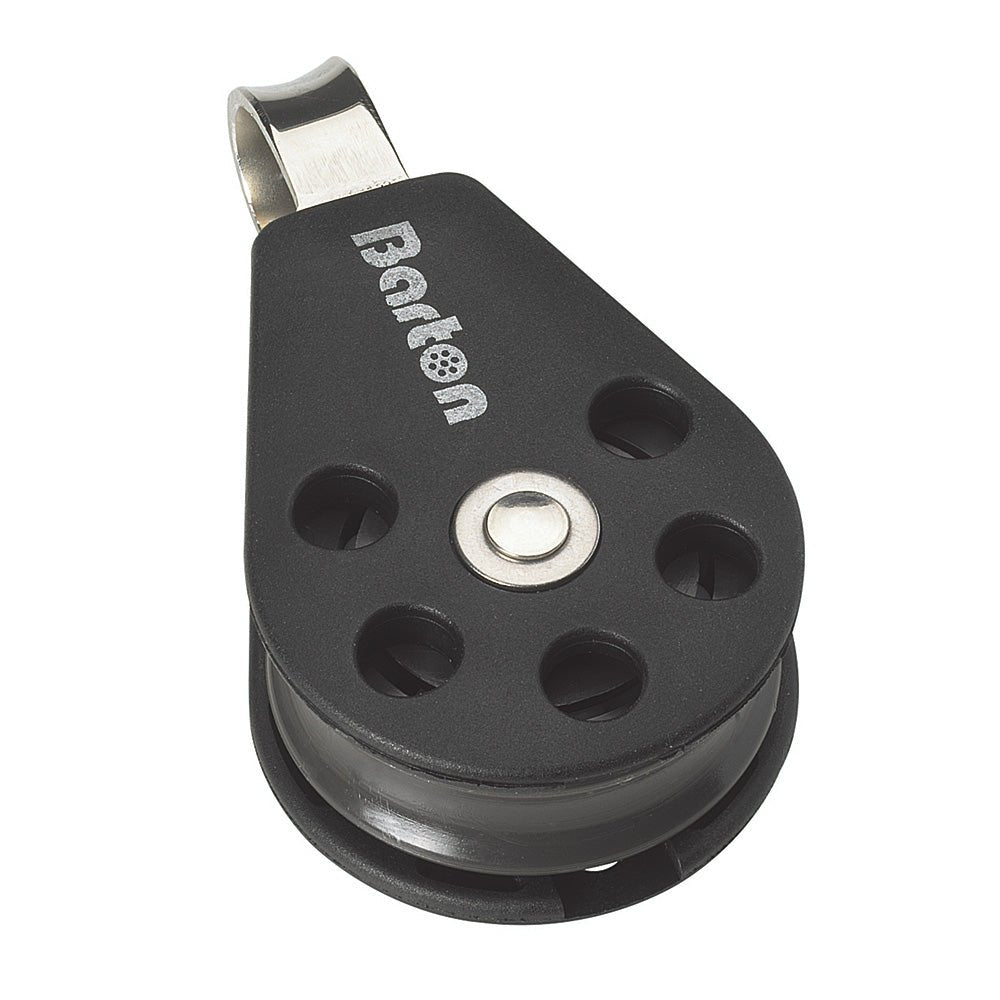 Barton Marine Size 3 45mm Plain Bearing Pulley Block Single With Fixed Eye - Clinch River Fishing USA