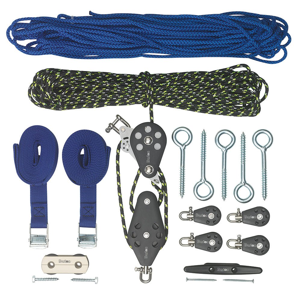 Barton Marine SkyDock Storage System 4 to 1 Reduction Up to 175 LBS 4 - Point Lift - Clinch River Fishing USA