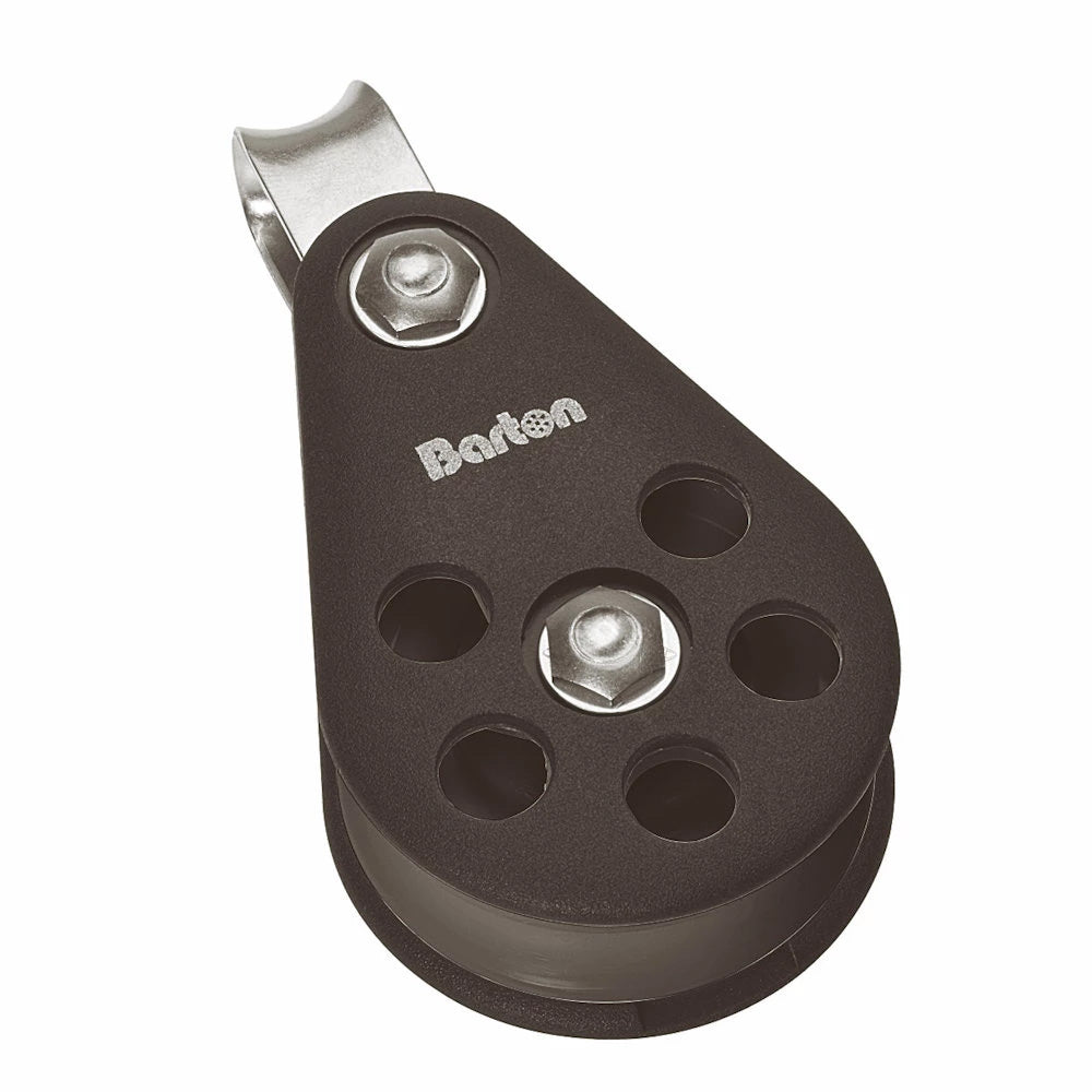 Barton Size 5 54mm Plain Bearing Pulley Block Single Block Fixed Eye - Clinch River Fishing USA