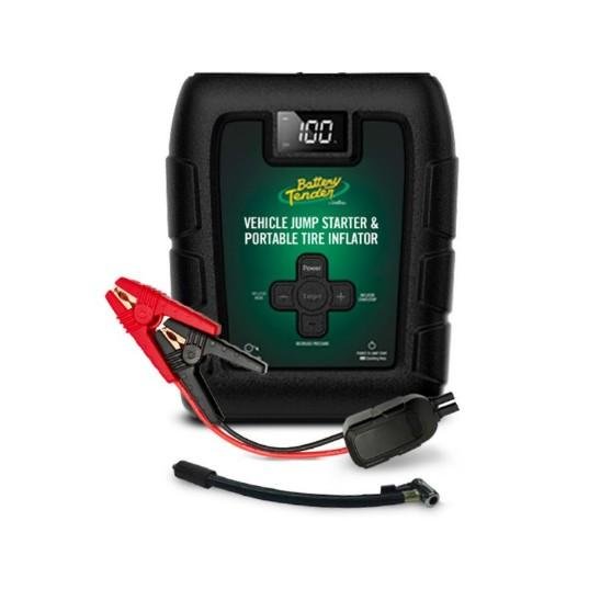 BATTERY TENDER 800 AMP, 12V Lithium Jump Starter & Power Pack w/ 140 PSI Tire Inflator Charger | 030-3010-WH - Clinch River Fishing USA