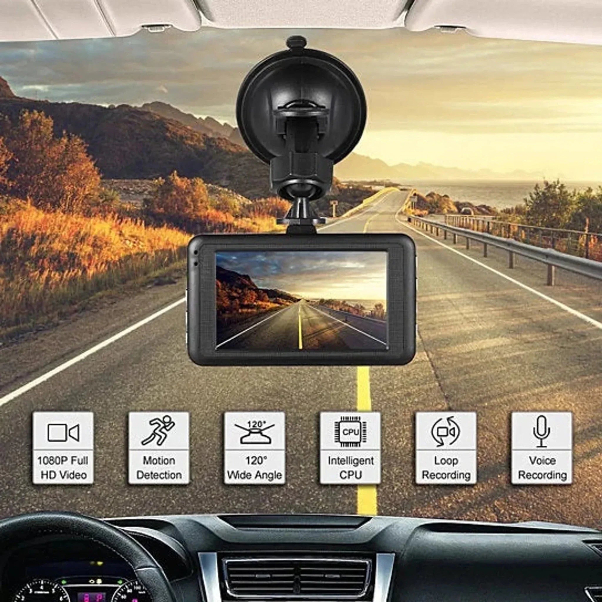 Black Box Dash Cam 1080P G-Sensor Looping Car Camera - Clinch River Fishing USA
