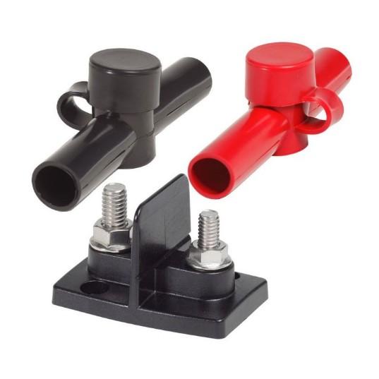 BLUE SEA PowerPost Dual1x5/16inStd1x3/8inStd w/ insulators | 2018-BSS - Clinch River Fishing USA