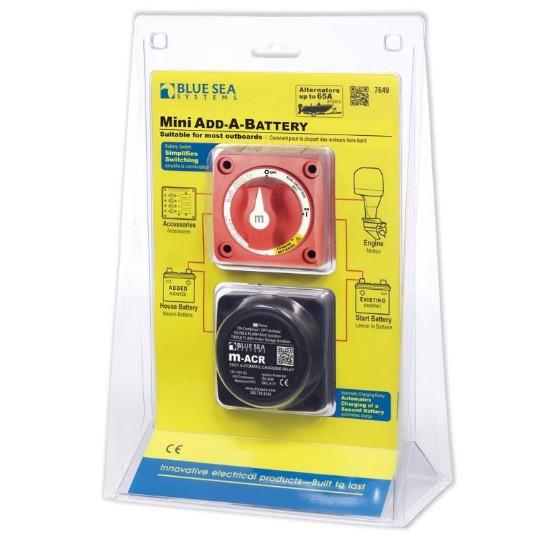 BLUE SEA Solenoid Add A Battery Mini | 7649-BSS - Clinch River Fishing USA