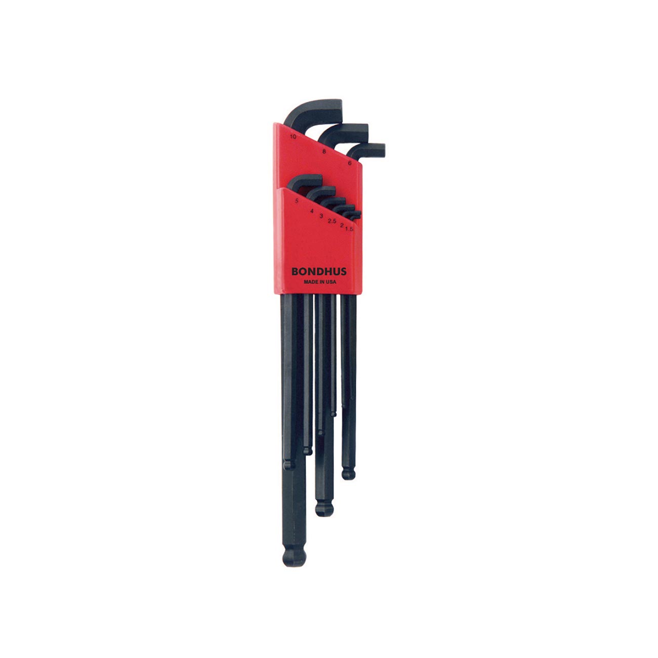 Bondhus Balldriver Stubby Metric Ball End HEX L-Keys: 1.5mm to 10mm (9 Piece) - Clinch River Fishing USA