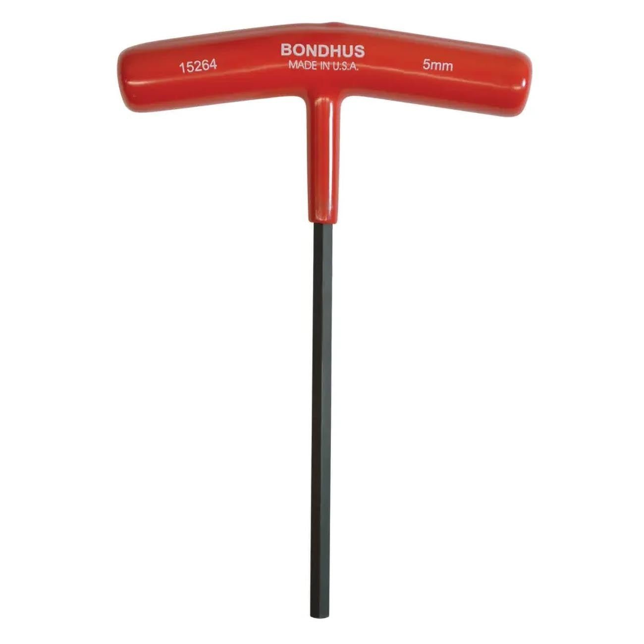 Bondhus Metric HEX T-Handle Wrench: 5mm x 6" Length - Clinch River Fishing USA