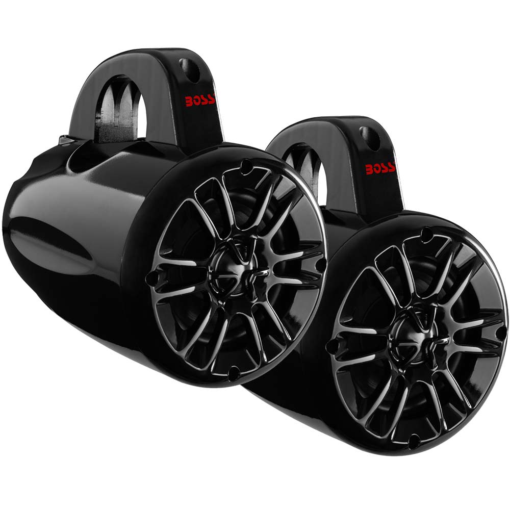 Boss Audio 4" MRWT40 Waketower Speakers - Black - 400W - Clinch River Fishing USA