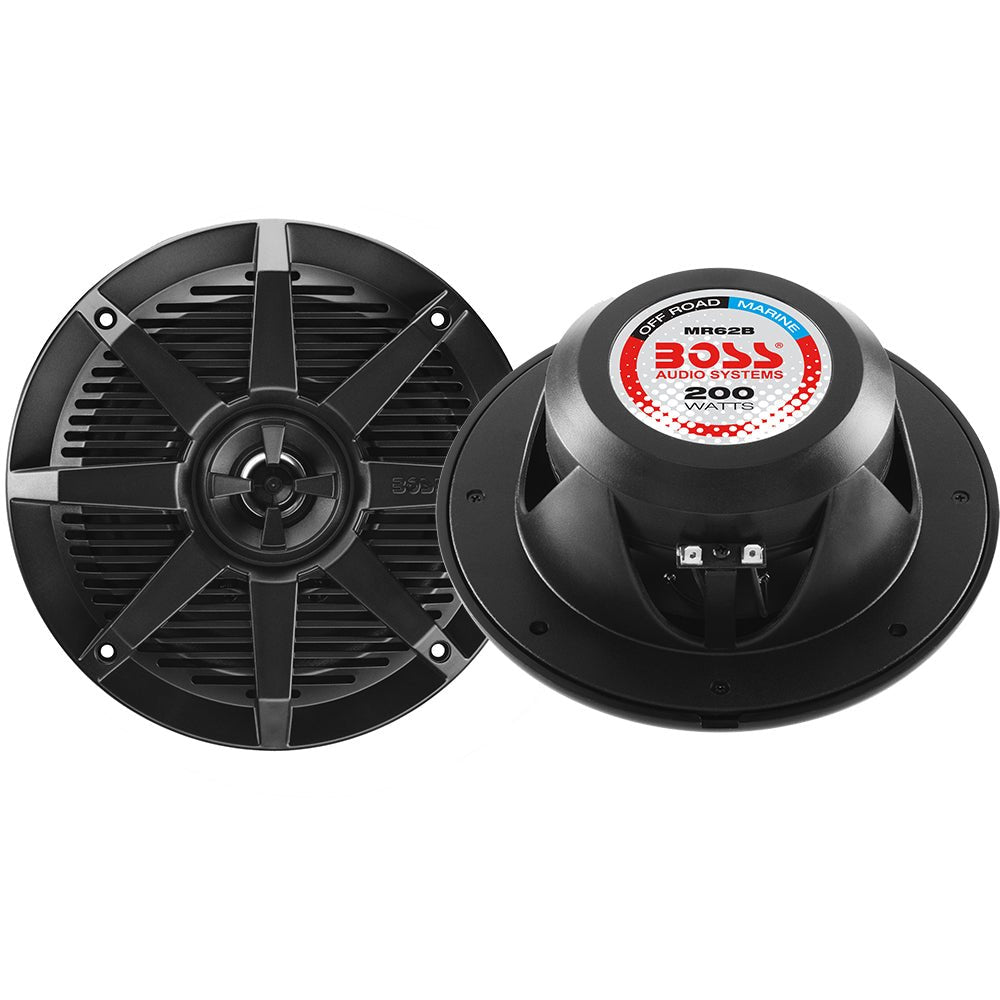 Boss Audio 6.5" MR62B Speaker - Black - 200W - Clinch River Fishing USA