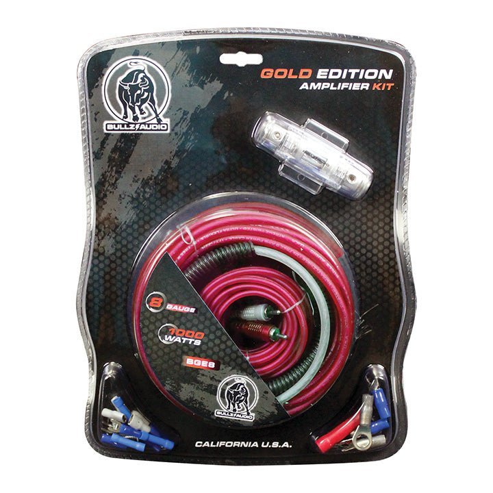 Bullz Audio 8 Gauge Amplifier Wiring Kit - 1000 Watts - Clinch River Fishing USA