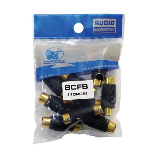 Bullz Audio Female to Female RCA Couplers Black (10-Pieces) - Clinch River Fishing USA