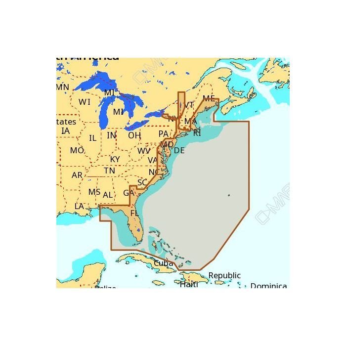 C-MAP Max Wide microSD - U.S. East Coast & Bahamas | M-NA-M022-MS *ON SALE WHILE SUPPLIES LAST* - Clinch River Fishing USA