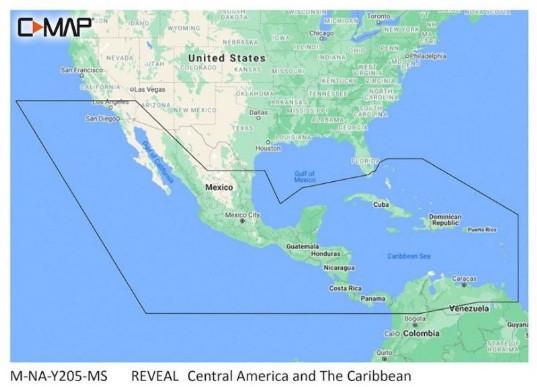 C-MAP Reveal - Central America and Caribbean | M-NA-Y205-MS - Clinch River Fishing USA