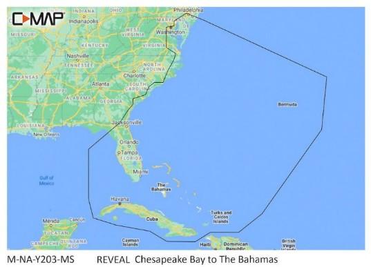 C-MAP Reveal - Chesapeake Bay To The Bahamas | M-NA-Y203-MS - Clinch River Fishing USA
