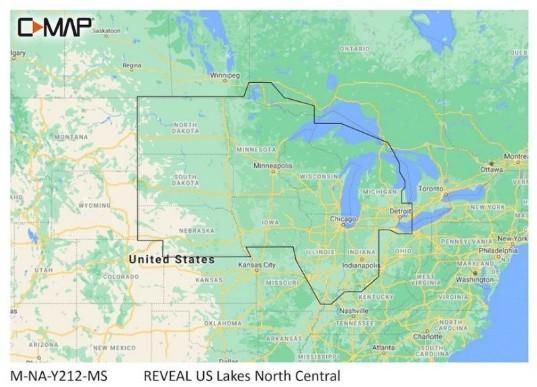 C-MAP Reveal US Lakes North Central | M-NA-Y212-MS - Clinch River Fishing USA