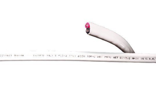 CAMERON CONNECT 8/2 WHT FLAT BOAT CABLE RED/BLK 100' | 8/2 WHITE FLAT BOAT-RB-100 - Clinch River Fishing USA