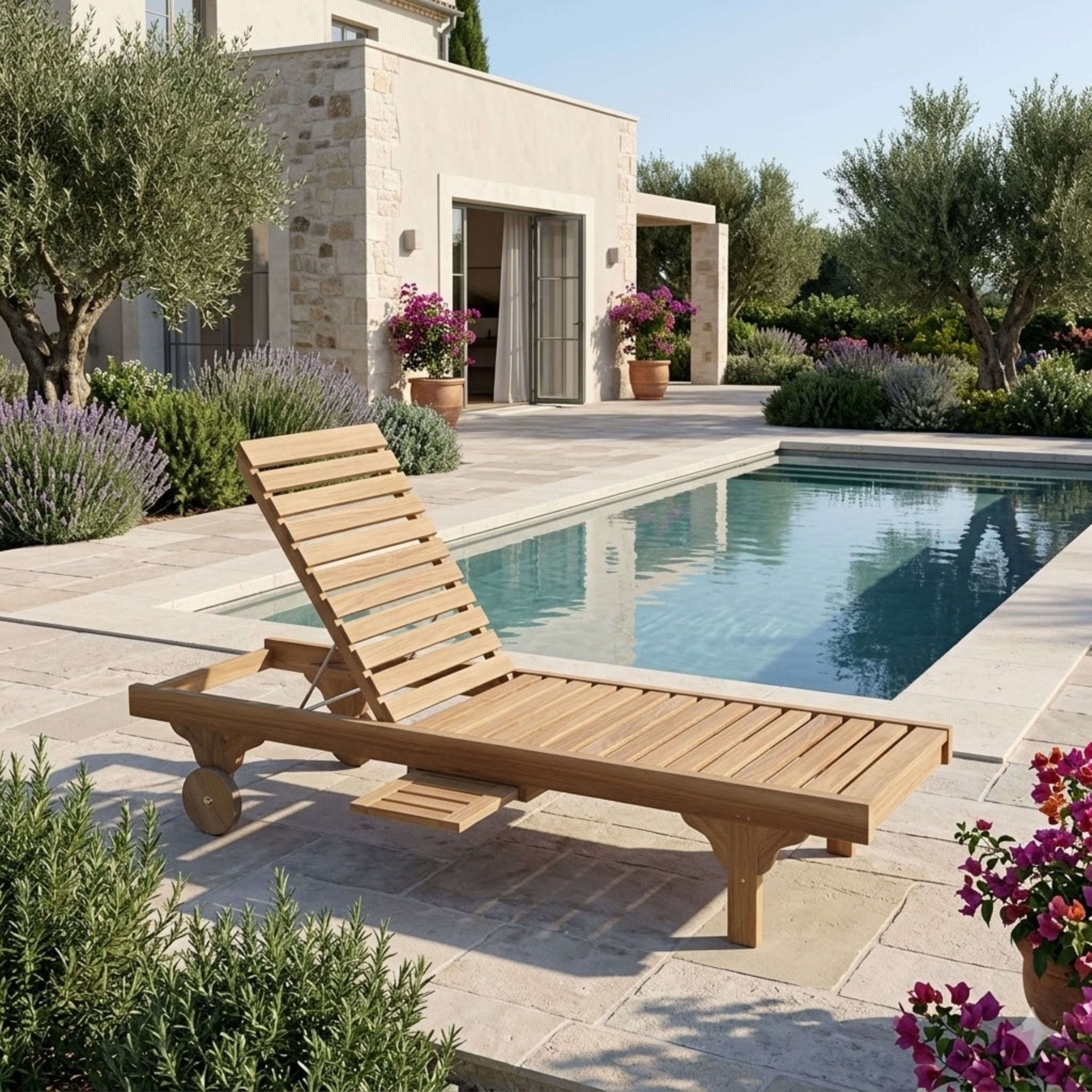 CAPRI SUN LOUNGER (ADJUSTABLE BACK & SIDE TRAY) - Clinch River Fishing USA