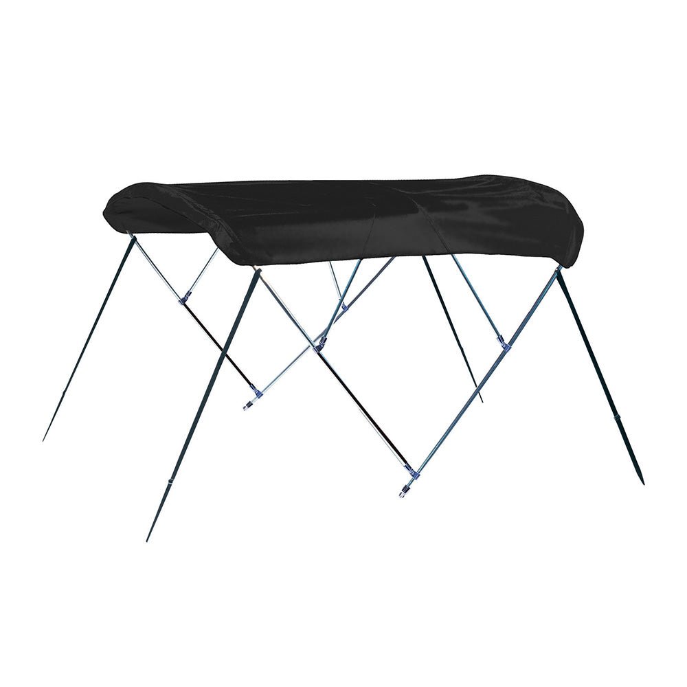 Carver 3 Bow 4669U Bimini Top with Boot - Black Acrylic - Clinch River Fishing USA