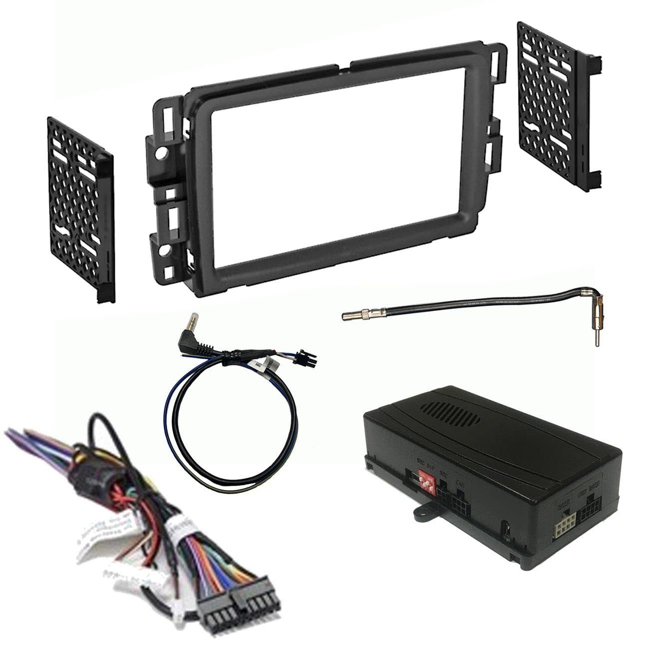 Crux OnStar Radio Replacement interface w/ SWC Retention Video Switcher & D. Din Dash Kit - Select - Clinch River Fishing USA