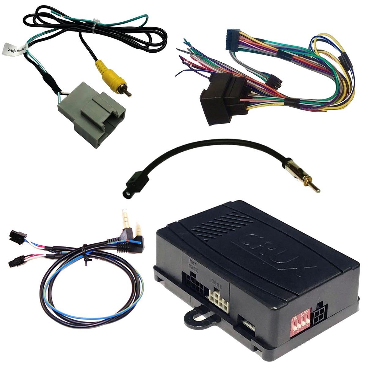 Crux Radio Replacement Interface with SWC and factory RVC Retention for GΓΓ10-GΓΓ17 GM LAN 29 Bit Vehicl - Clinch River Fishing USA