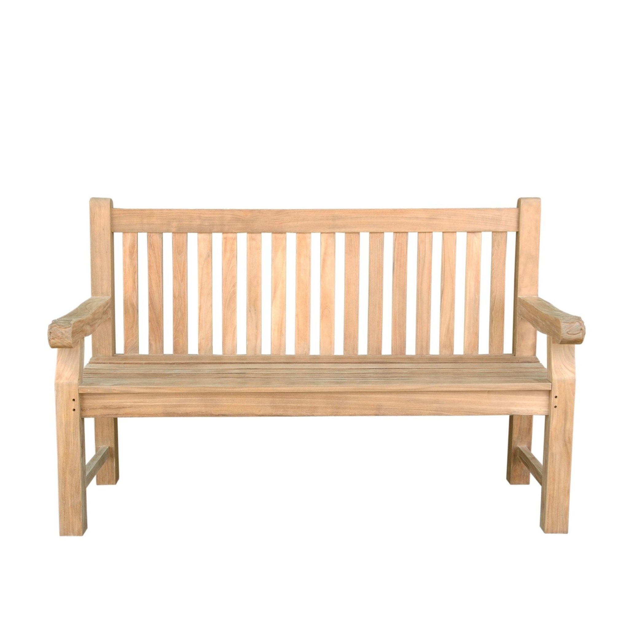 DEVONSHIRE 3-SEATER EXTRA THICK BENCH WITH FLOWER HANDCRAFTED - Clinch River Fishing USA