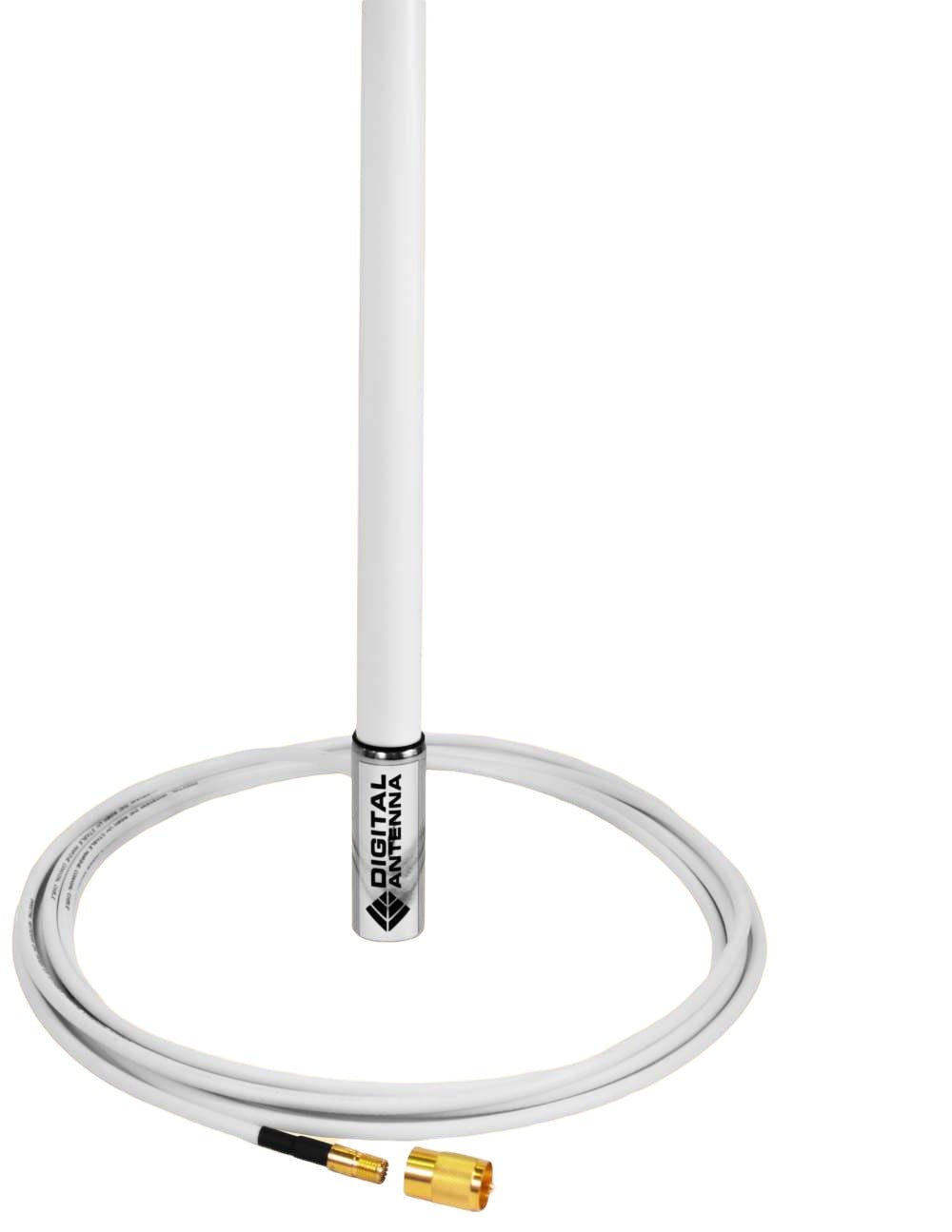 Digital 594-MW-S 4ft White VHF/ AIS Antenna 4.5dB - Clinch River Fishing USA