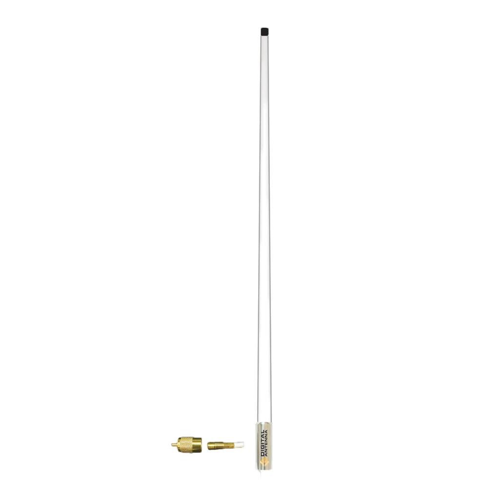 Digital 598 - SW - S 8ft White AIS Antenna - Clinch River Fishing USA