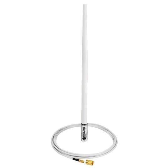 DIGITAL ANTENNA 4 4.5dBi Marine AIS/VHF w/ 15 cable (White) | 594-MW *SHIPPING CHARGES APPLY* - Clinch River Fishing USA