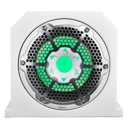 DS18 10" Marine & Motorsports Subwoofer Box Loaded with Integrated RGB Lights 4 Ohms 700W WHT| NXL-10SUBLD/W - Clinch River Fishing USA