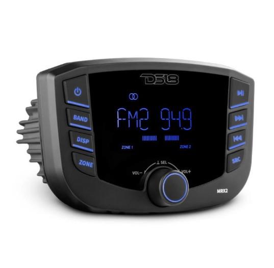 DS18 Marine and Powersports Headunit 3" LCD screen , 2 Zones, 4 volts Output, BT, RDS 4X40 Watts | MRX2 - Clinch River Fishing USA