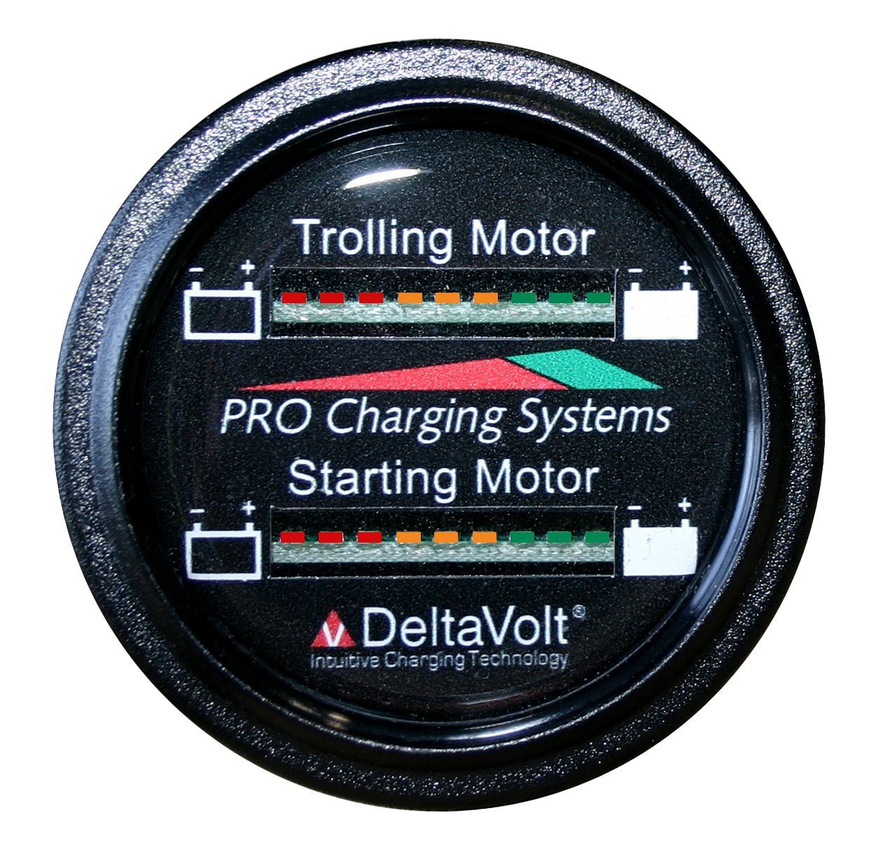 Dual Pro Battery Fuel Gauge For 2 - 12v Systems - Clinch River Fishing USA