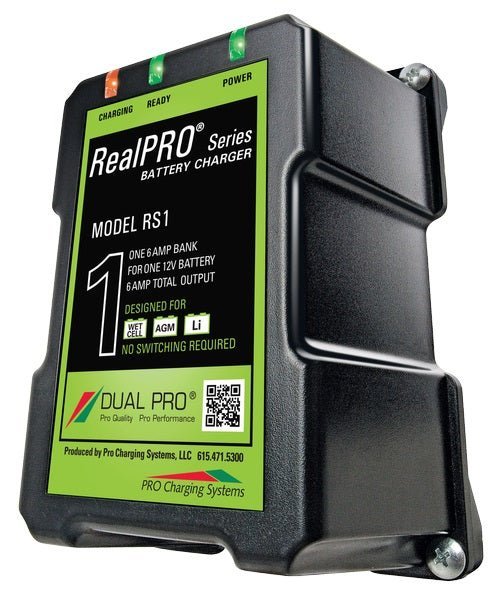 Dual Pro RS1 Battery Charger 1 Bank 6 Amps - Clinch River Fishing USA