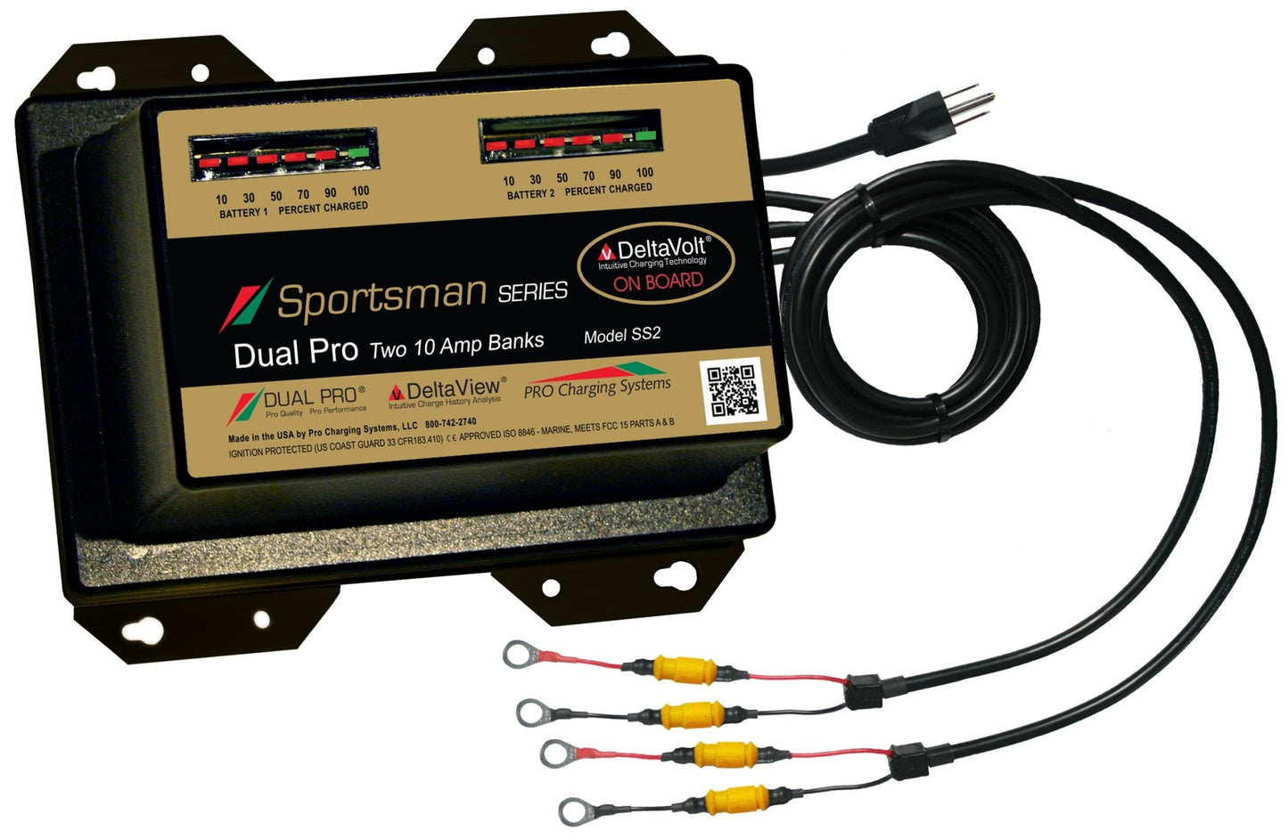 Dual Pro SS2 Battery Charger 2 Bank 20 Amps - Clinch River Fishing USA