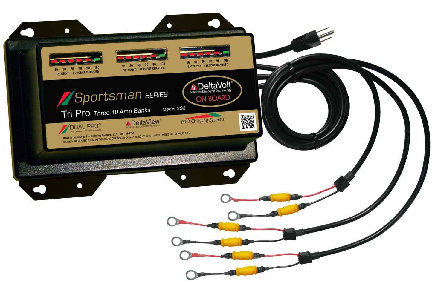 Dual Pro SS3 Battery Charger 3 Bank 30 Amps - Clinch River Fishing USA