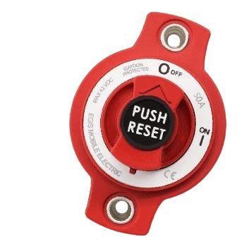 EGIS Mini Breaker Disconnect Switch, 50 A, Panel Mount, Bulk Pack | 4701-50B - Clinch River Fishing USA