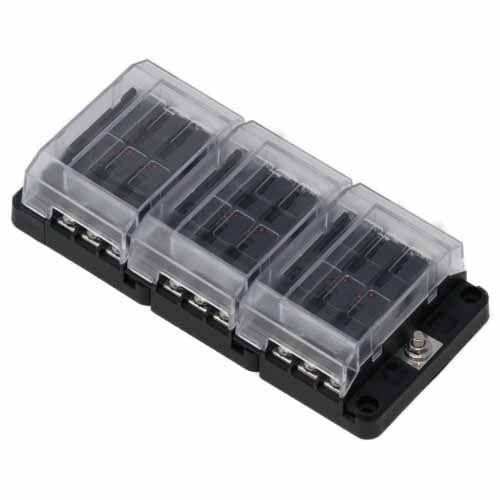 EGIS MOBILE ELECTRIC RT Fuse Block 18 Pos w/ LED Indication | 8032B - Clinch River Fishing USA