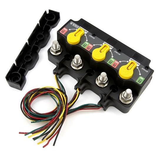 EGIS MOBILE ELECTRIC Triple XD Flex 2 - (Relay)-(ACR)-(Relay) w/Knobs - Tinned Wires | 8730-1535B - Clinch River Fishing USA