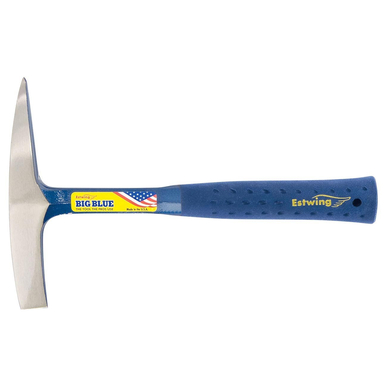 Estwing 14 oz. Smooth Face Welding Chipping Hammer - Blue Shock Reduction Grip - Clinch River Fishing USA