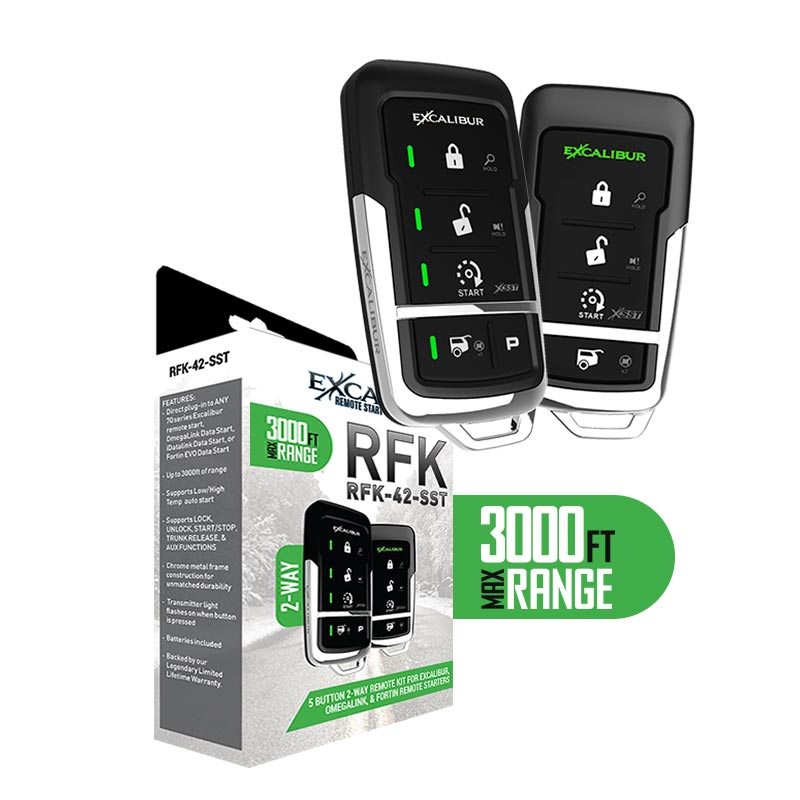 Excalibur MultiPurpose Remote Kit: 2-Way 5-Button RF Kit; 3000+ Feet Range Includes Antenna - Clinch River Fishing USA