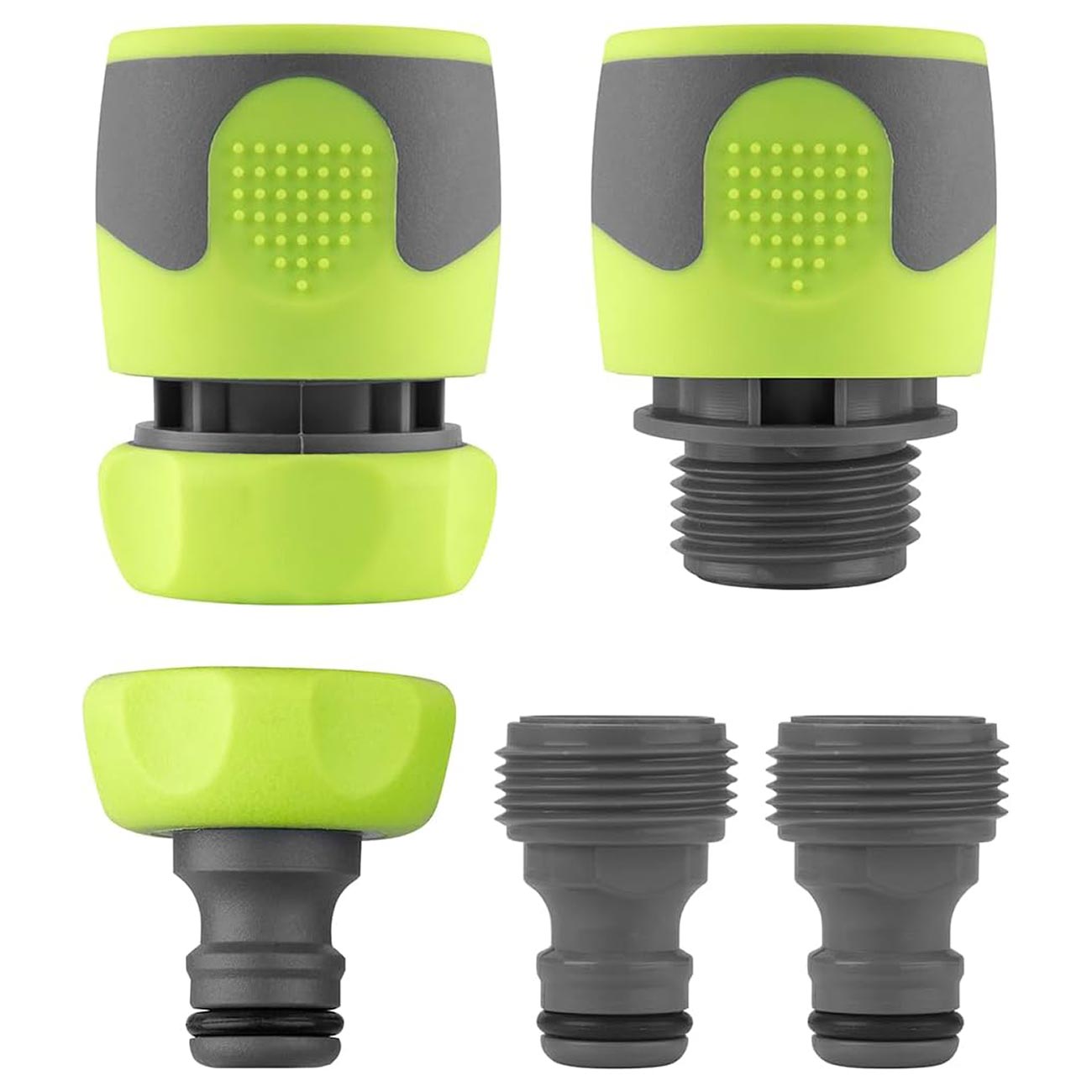 Flexzilla Garden Hose Quick Connect Fittings Coupler Plug Kit (5 Piece) - Clinch River Fishing USA