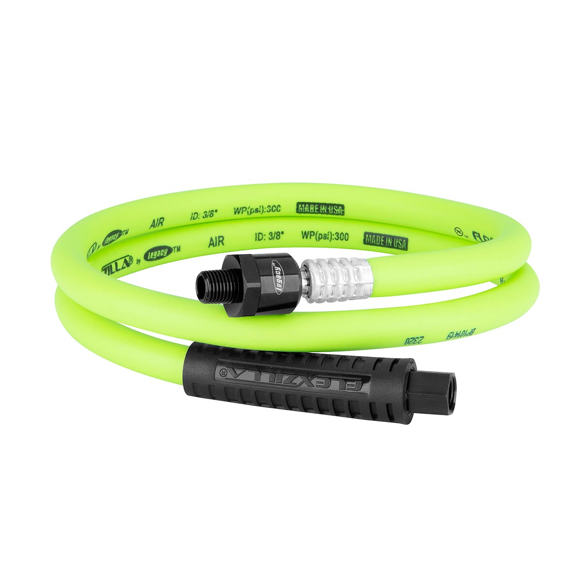 Flexzilla Heavy Duty Lightweight Whip Hose with Ball Swivel 3/8" x 4' - Clinch River Fishing USA