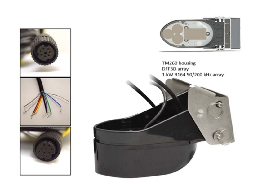 Furuno 165T-50/200-TM260 1Kw Transom Mount for DFF3D - Clinch River Fishing USA